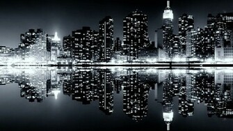 New York Skyline Wallpaper Black And White