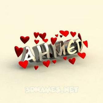 Pre Of In Love For Name Ahmed