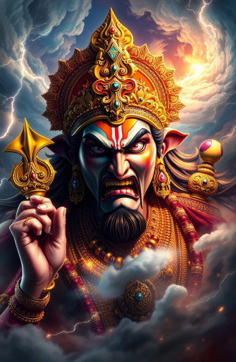 Angry Vishnu Wallpaper