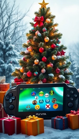 Playstation Vita Christmas Wallpaper