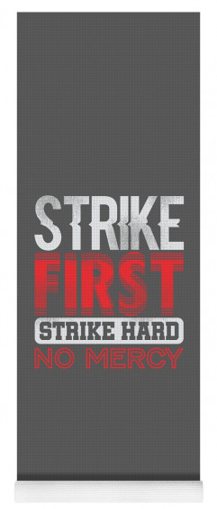Strike First Hard No Mercy Funny Karate For Men Women