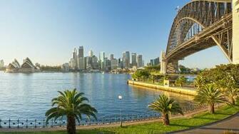 Sydney Harbour Bridge Landscape Wallpaper Travel HD
