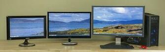 Windows Tri Mon Setup From Left Samsung Full HD