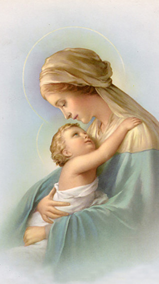 Mother Mary With Baby Jesus Wallpaper