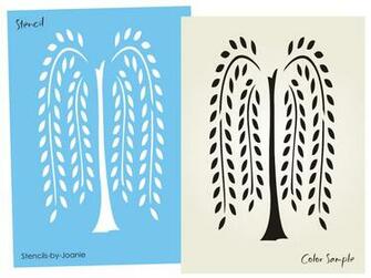 Folkart Weeping Willow Stencils Car Pictures