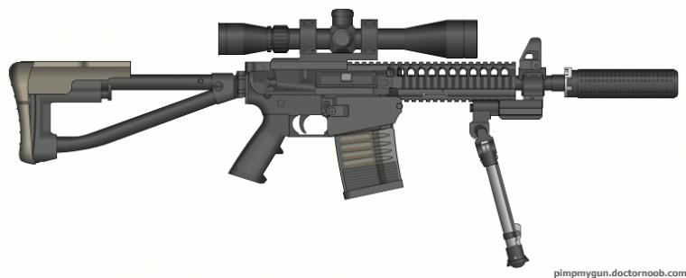 Compact Sniper Rifle By Spacephosej