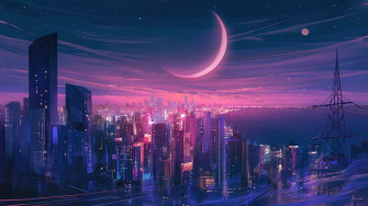 Cityscape Synthwave 4k Wallpaper