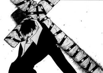 Man Holding Cross Digital Wallpaper Trigun Nicholas D Wolfwood