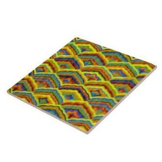 Colorful Art Deco Vintage Wallpaper Tile