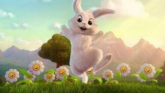 Cute Easter Bunny Wallpaper HD