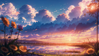 Anime Landscape 4k Ultra HD Wallpaper