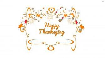 Autumn Leaves Flying On A Happy Thanksgiving Day Wallpaper