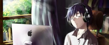 Pre Wallpaper Guy Anime Computer Tears Sadness