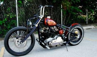 Harley Sportster Bobber Chopper Brass Balls Bobbers El Flaco