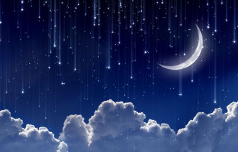 Full Moon And Stars Wallpaper