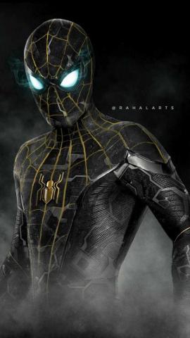Spiderman Black And Gold Suit iPhone Pro Max Wallpaper