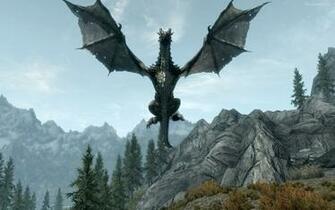 Descargar Fondos De Pantalla Dragon Skyrim HD Widescreen Gratis