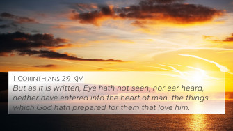 Corinthians Kjv 4k Wallpaper But As It Is Written Eye