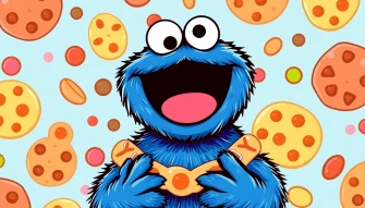 Cute Cookie Monster Wallpaper
