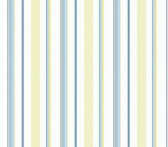 Interior Place Blue And Yellow Stripe Wallpaper