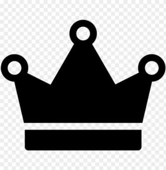 Simple Crown Vector Corona Emojis Blanco Negro Png Image With
