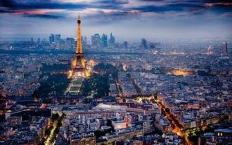 Eiffel Tower And Bright HD Desktop Wallpaper