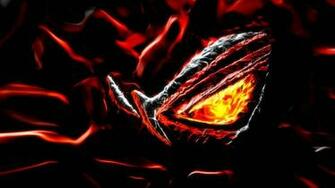 Rog Republic Of Gamers Logo Melting In Flame HD 1080p