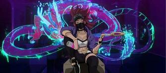 League Of Legends Akali Kda Game Art By Koifer Wallpaper