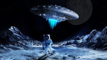 Man On The Moon HD Wallpaper Background