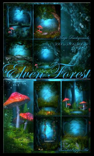 Elven Forest Background By Moonchild Ljilja