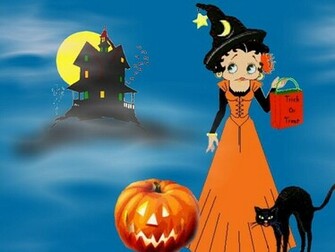 Betty Boop Halloween Wallpaper