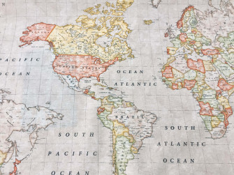 World Map Aesthetic Wallpaper