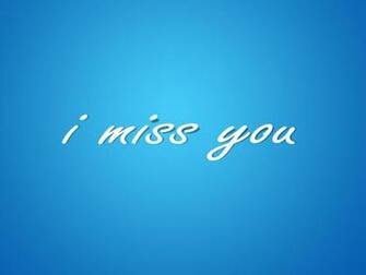 Simple I Miss You Text HD Wallpaper Desktop