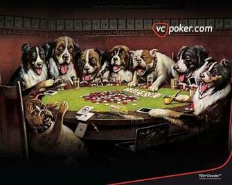 Dogs Playing Poker Wallpaper