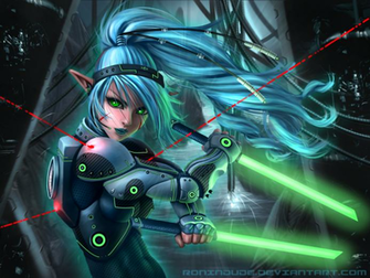 Cyber Elf Blade Dancer By Ronindude
