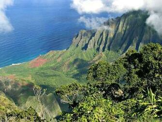Napali Coast Garden Isle Of Kauai Hawaii Wallpaper