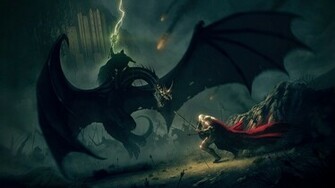 Nazgul Battling Eowyn Wallpaper