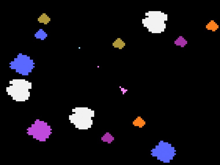 Knight Writer Atari Asteroids Wallpaper