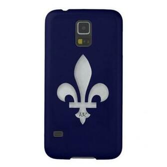 Silver Fleur De Lys On Samsung Galaxy Nexus Case At