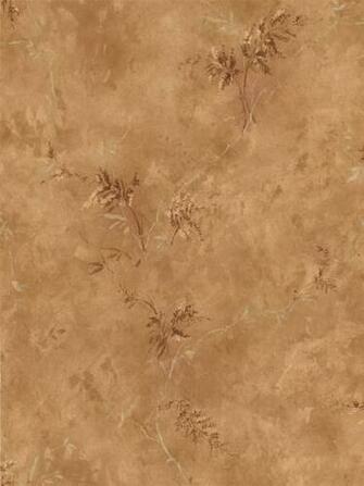 Brown Ferns And Rustic Faux Marble Wallpaper Kitchen Bathroom