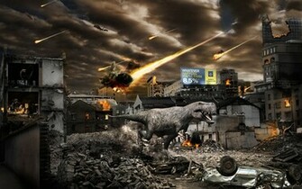 End Of The World By Alien Attacks Flood And Computer Wallpaper