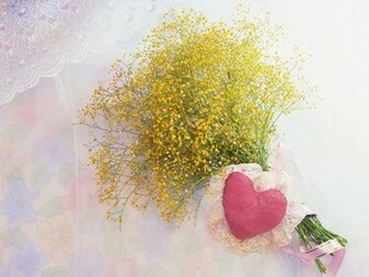 Yellow Flowers Love Desktop Pc And Mac Wallpaper