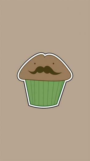 Beard Cake iPhone Wallpaper