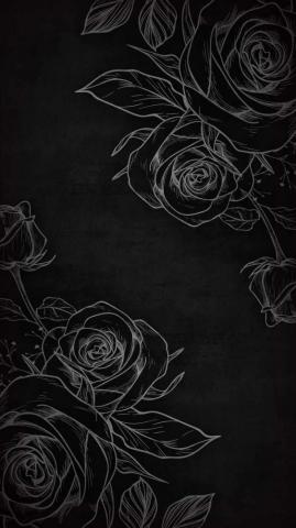 Black Rose Art iPhone Wallpaper