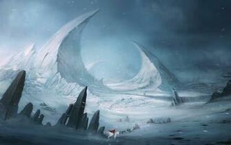 Riding In The Cold Winter Wallpaper