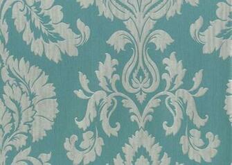 Classic Damasks Teal Silver Feature Wallpaper Fd20328 Fine Decor