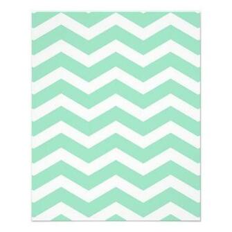 Mint Chevron Pale Green Flyer