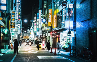Wallpaper Tokyo Japan Street People Neon Cityscape Shops