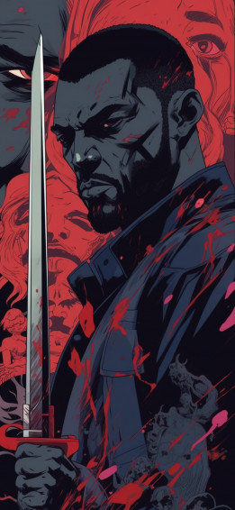 Marvel Blade Red Wallpaper