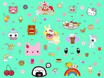 Kawaii Chibi Hello Kitty Rainbow Bright Wallpaper Photo Kawaiicrazy